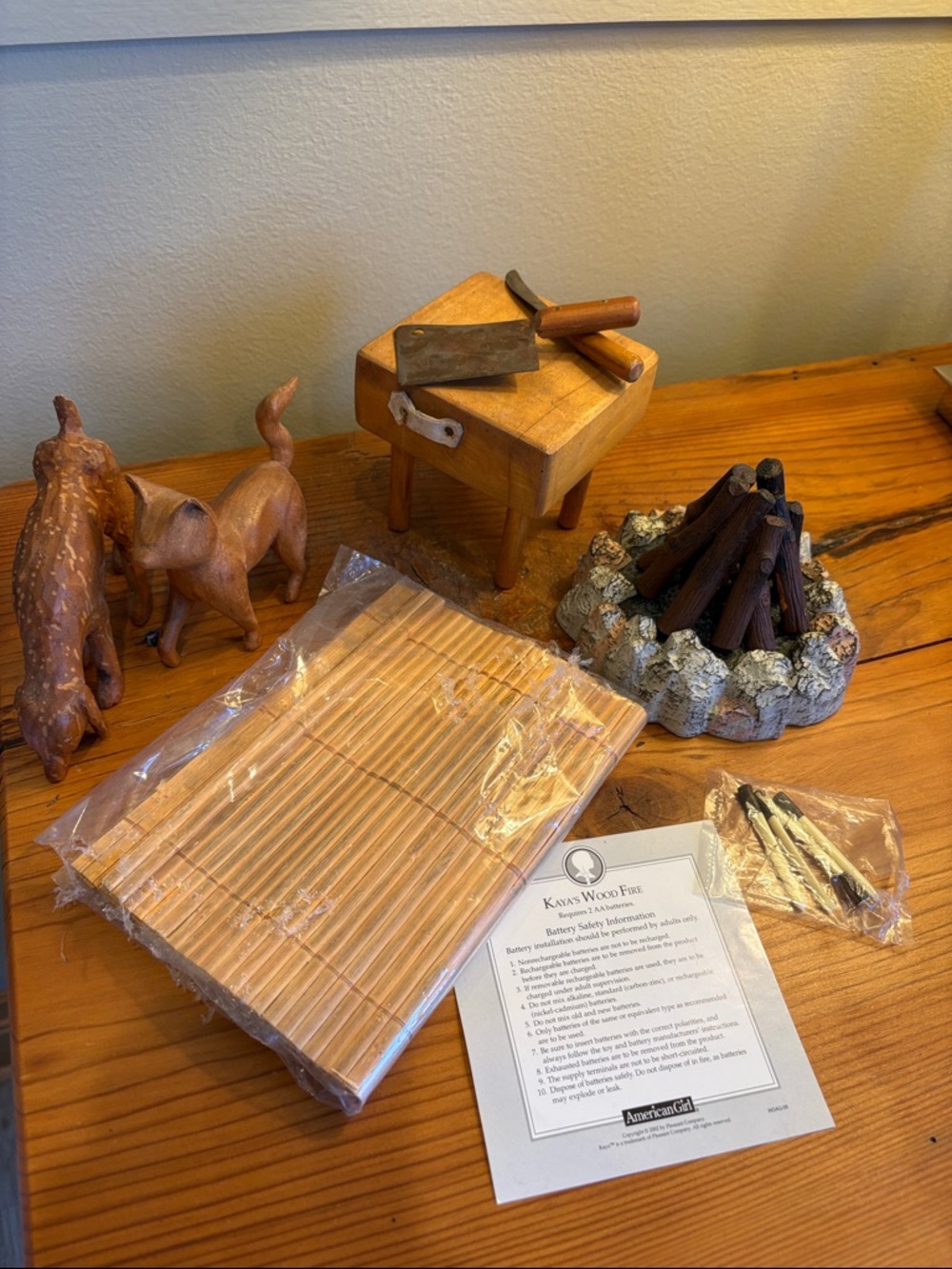 Kaya’s Wood Campfire Playset with Accessories American Girl
